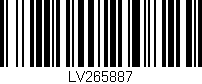 Código de barras (EAN, GTIN, SKU, ISBN): 'LV265887'