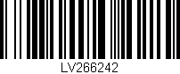 Código de barras (EAN, GTIN, SKU, ISBN): 'LV266242'