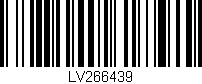 Código de barras (EAN, GTIN, SKU, ISBN): 'LV266439'