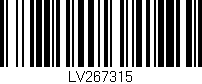 Código de barras (EAN, GTIN, SKU, ISBN): 'LV267315'