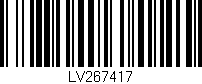 Código de barras (EAN, GTIN, SKU, ISBN): 'LV267417'