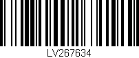 Código de barras (EAN, GTIN, SKU, ISBN): 'LV267634'