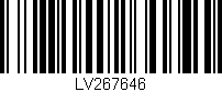 Código de barras (EAN, GTIN, SKU, ISBN): 'LV267646'