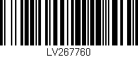 Código de barras (EAN, GTIN, SKU, ISBN): 'LV267760'