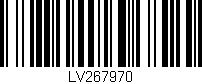 Código de barras (EAN, GTIN, SKU, ISBN): 'LV267970'