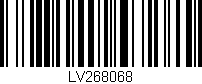Código de barras (EAN, GTIN, SKU, ISBN): 'LV268068'
