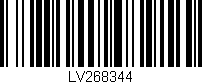 Código de barras (EAN, GTIN, SKU, ISBN): 'LV268344'