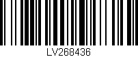 Código de barras (EAN, GTIN, SKU, ISBN): 'LV268436'