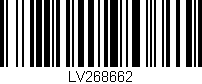 Código de barras (EAN, GTIN, SKU, ISBN): 'LV268662'