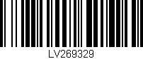 Código de barras (EAN, GTIN, SKU, ISBN): 'LV269329'