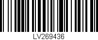 Código de barras (EAN, GTIN, SKU, ISBN): 'LV269436'