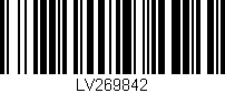 Código de barras (EAN, GTIN, SKU, ISBN): 'LV269842'