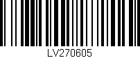Código de barras (EAN, GTIN, SKU, ISBN): 'LV270605'