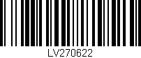Código de barras (EAN, GTIN, SKU, ISBN): 'LV270622'