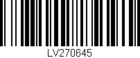 Código de barras (EAN, GTIN, SKU, ISBN): 'LV270645'
