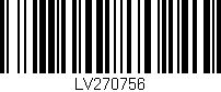 Código de barras (EAN, GTIN, SKU, ISBN): 'LV270756'