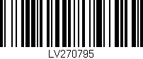 Código de barras (EAN, GTIN, SKU, ISBN): 'LV270795'