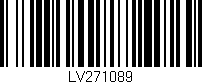 Código de barras (EAN, GTIN, SKU, ISBN): 'LV271089'