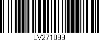 Código de barras (EAN, GTIN, SKU, ISBN): 'LV271099'