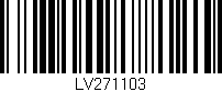 Código de barras (EAN, GTIN, SKU, ISBN): 'LV271103'