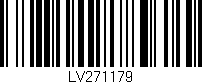 Código de barras (EAN, GTIN, SKU, ISBN): 'LV271179'