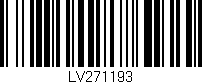 Código de barras (EAN, GTIN, SKU, ISBN): 'LV271193'
