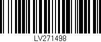 Código de barras (EAN, GTIN, SKU, ISBN): 'LV271498'