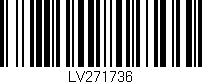 Código de barras (EAN, GTIN, SKU, ISBN): 'LV271736'