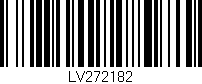 Código de barras (EAN, GTIN, SKU, ISBN): 'LV272182'