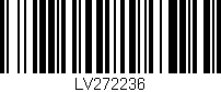 Código de barras (EAN, GTIN, SKU, ISBN): 'LV272236'