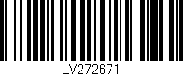 Código de barras (EAN, GTIN, SKU, ISBN): 'LV272671'
