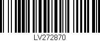 Código de barras (EAN, GTIN, SKU, ISBN): 'LV272870'