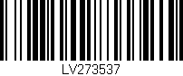 Código de barras (EAN, GTIN, SKU, ISBN): 'LV273537'