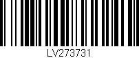 Código de barras (EAN, GTIN, SKU, ISBN): 'LV273731'