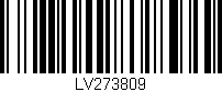 Código de barras (EAN, GTIN, SKU, ISBN): 'LV273809'