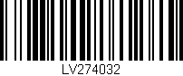 Código de barras (EAN, GTIN, SKU, ISBN): 'LV274032'