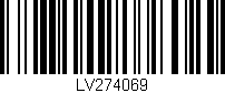 Código de barras (EAN, GTIN, SKU, ISBN): 'LV274069'