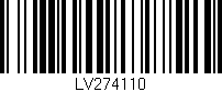 Código de barras (EAN, GTIN, SKU, ISBN): 'LV274110'