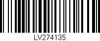 Código de barras (EAN, GTIN, SKU, ISBN): 'LV274135'