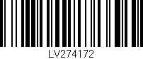 Código de barras (EAN, GTIN, SKU, ISBN): 'LV274172'