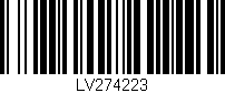 Código de barras (EAN, GTIN, SKU, ISBN): 'LV274223'