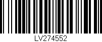 Código de barras (EAN, GTIN, SKU, ISBN): 'LV274552'