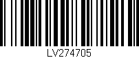 Código de barras (EAN, GTIN, SKU, ISBN): 'LV274705'