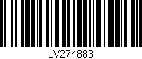 Código de barras (EAN, GTIN, SKU, ISBN): 'LV274883'