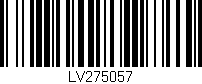 Código de barras (EAN, GTIN, SKU, ISBN): 'LV275057'
