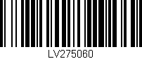 Código de barras (EAN, GTIN, SKU, ISBN): 'LV275060'