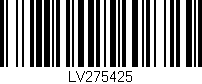 Código de barras (EAN, GTIN, SKU, ISBN): 'LV275425'