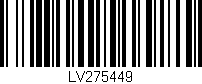 Código de barras (EAN, GTIN, SKU, ISBN): 'LV275449'
