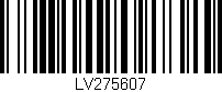 Código de barras (EAN, GTIN, SKU, ISBN): 'LV275607'