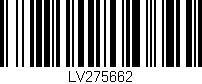 Código de barras (EAN, GTIN, SKU, ISBN): 'LV275662'